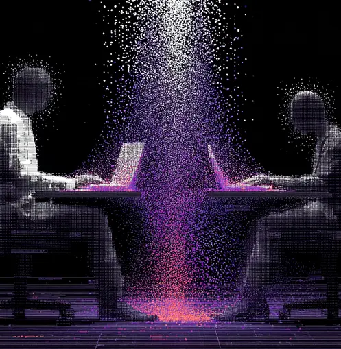 Concept art illustrating digital sovereignty and privacy-first collaboration with peer-to-peer technology